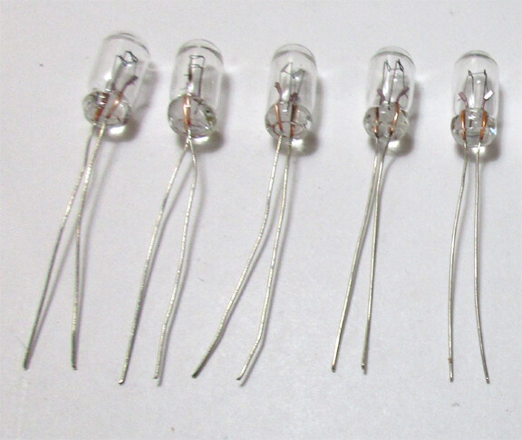 New 5 Grain of Wheat 8v 50ma Vintage Stereo Dial Indicator Lamp Bulb 4mm X 10mm