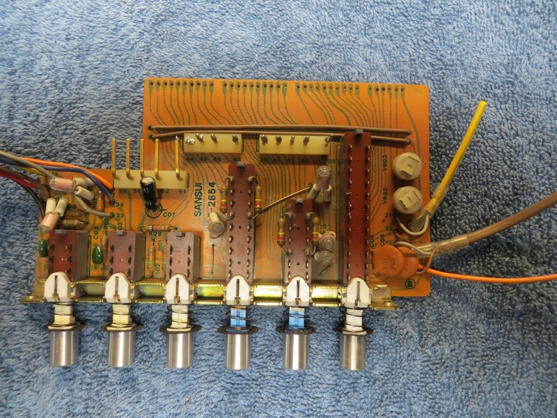 SANSUI STEREO RECEIVER 8080DB.890DB 9090DB/990DB PUSH SWITCH BOARD PART #2654