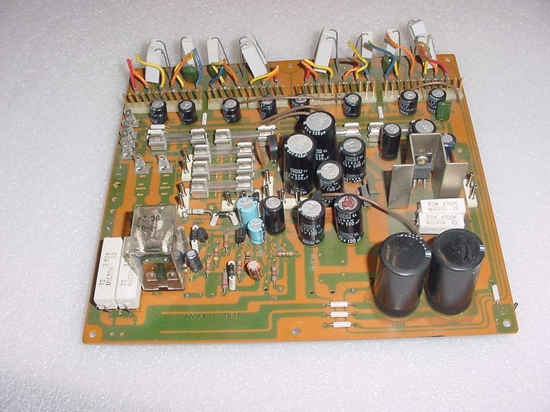 SANSUI QRX-9001 AM/FM QUAD RECEIVER PCB F-2638 (POWER SUPPLY CIRCUIT BOARD) gallery