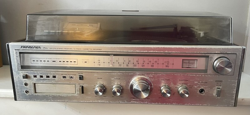 SOUNDESIGN Sound Design 6949 PLL AM FM Stereo Receiver 8 track Cassette Recorder gallery