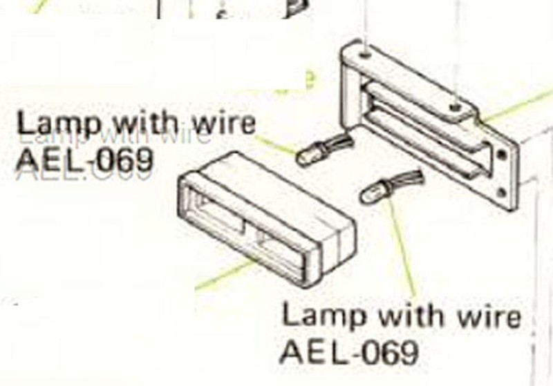 New Two Replacement Wired Light Bulb 8v 50mA 4mm for Pioneer SX-750 Receivers