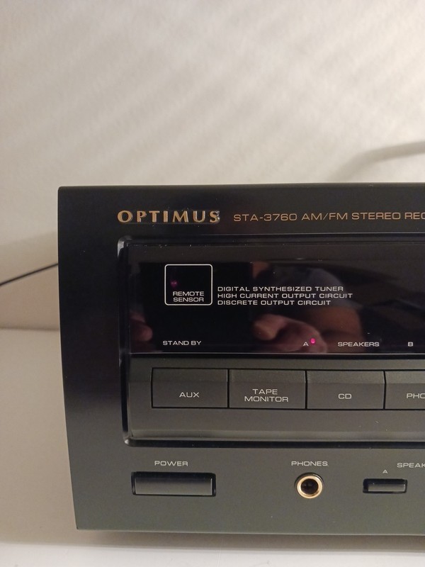 Vintage Optimus STA-3760 Am/Fm Digital Synthesized Tuner Stereo Receiver/Remote gallery