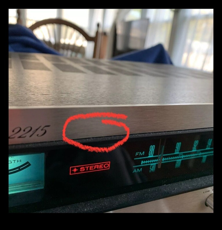 MARANTZ 2215 Super RARE “SILVER” ENGRAVED FACEPLATE RECEIVER . gallery