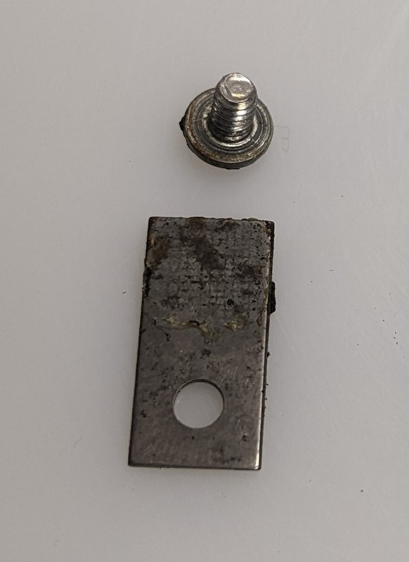 FISHER 400 DIAL TUNING GLASS Retaining Clip and Screw