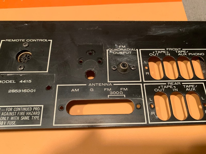 Marantz 4415 Quad Receiver Parting Out Rear Panel + AC Outlets gallery