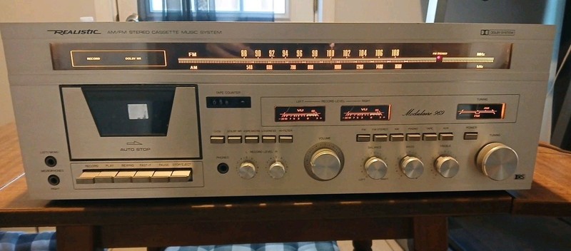 Vintage Realistic Modulaire 969 AM/FM Stereo Cassette Receiver Well Preserved