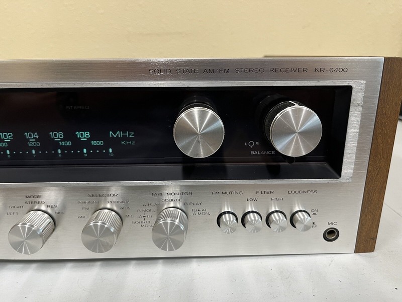 Kenwood KR-6400 Solid State Stereo Receiver TESTED&WORKING/EXC+++ gallery