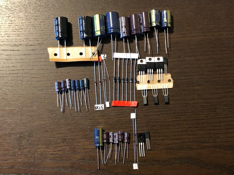 Pioneer SX-1280 Power Supply & Protection Recap Kit Capacitor Upgrade Rebuild