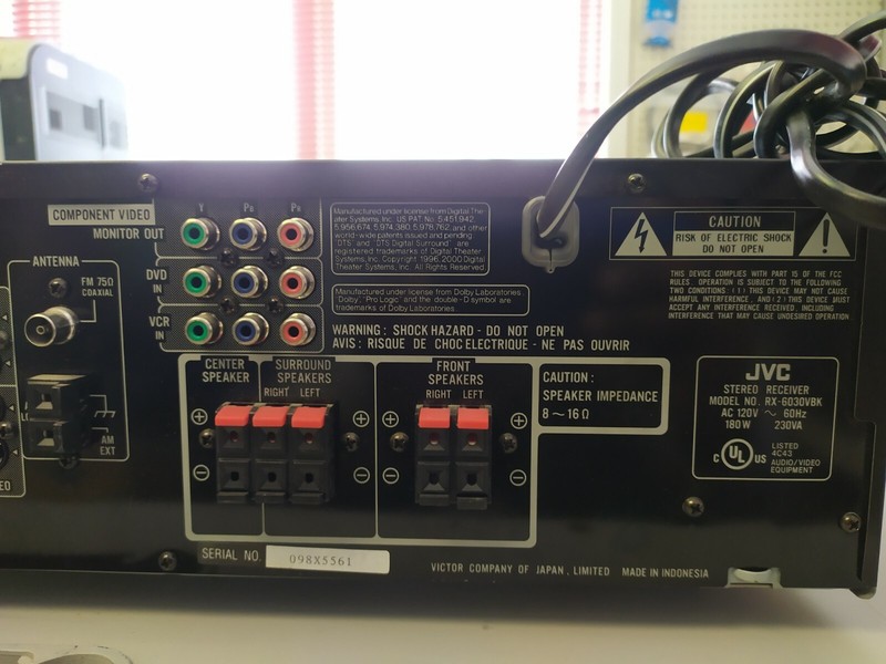 JVC RX-6030V Audio/Video Control Receiver gallery