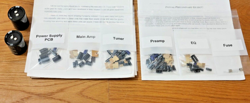 Yamaha CR-600 rebuild restoration recap upgrade kit filter capacitor