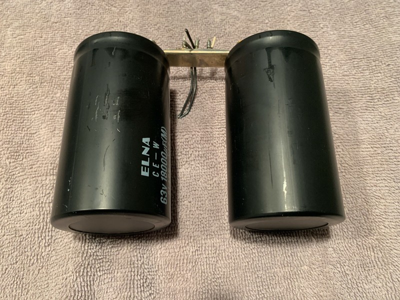 Pioneer SX-980 Stereo Receiver Parting Out Filter Capacitors