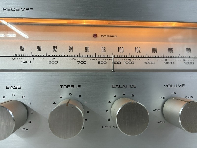 Sherwood S-7250 CP AM/FM Stereo Receiver, Made in Korea, Works