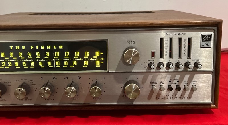 The Fisher 500-TX Stereo Receiver Auto Tune-O-Matic Solid State With Case # 2 gallery