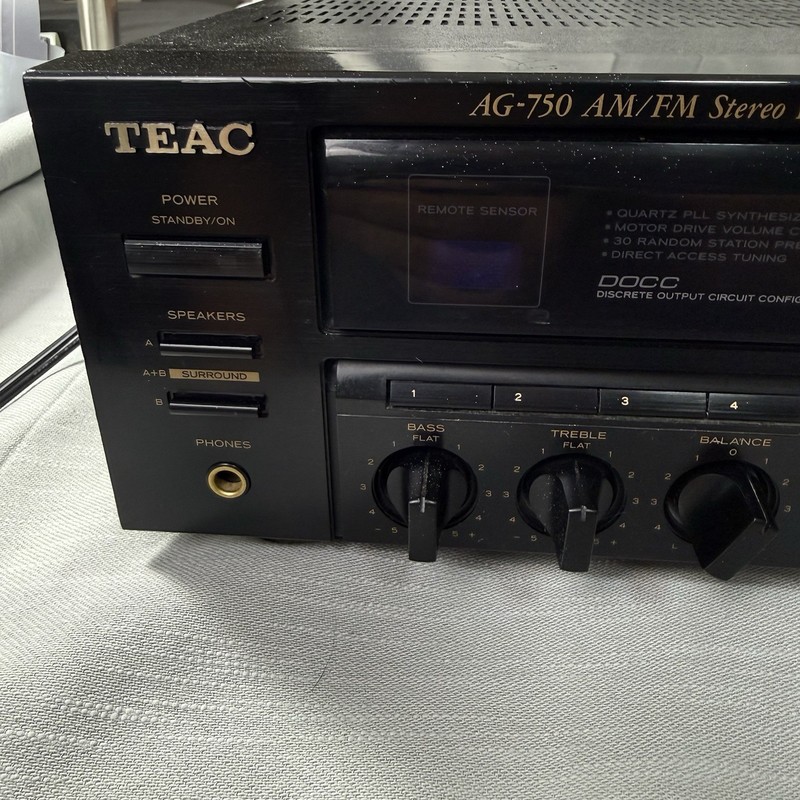 TEAC AG-750 Stereo Receiver AM/FM Phono Tested Works Read Description gallery