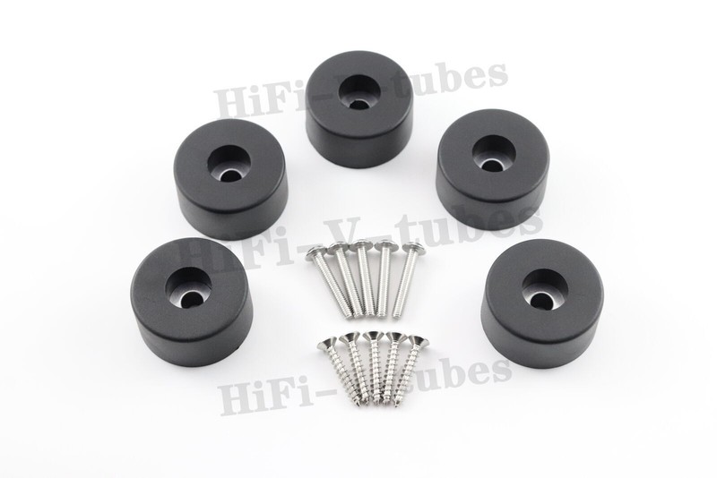 5 New FEET w/ hardware for Sansui G-801 G-901 G-901 DB Heavy-Duty Foot Parts
