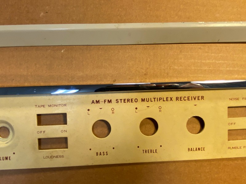 Faceplate from Kenwood KW-50 Tube Receiver Parts Nice Condition gallery