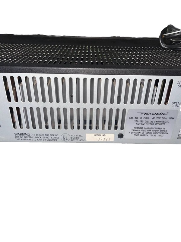 Realistic STA-130 Digital Synthesized AM/FM Stereo Receiver gallery