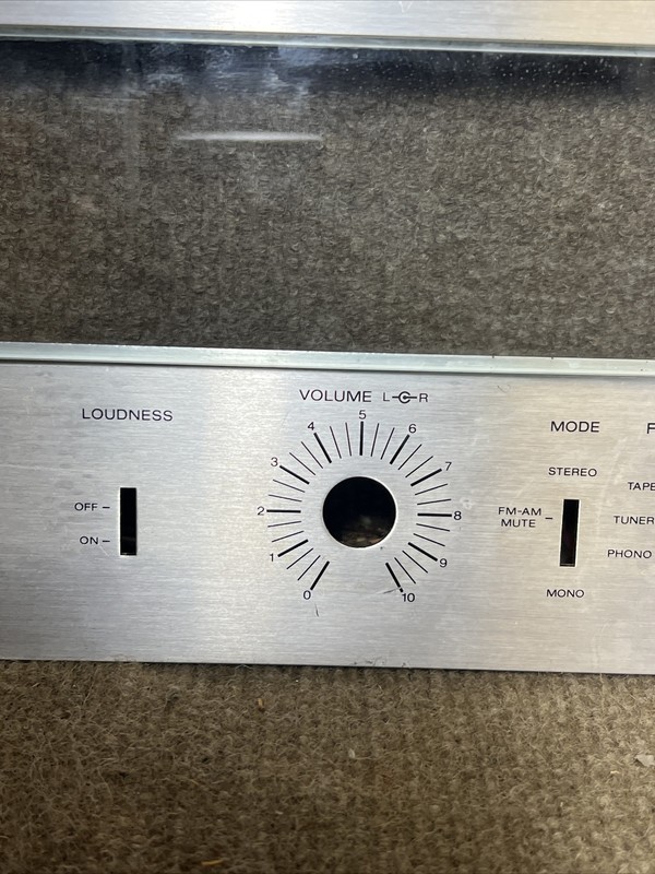 SONY STR-212 AM-FM STEREO RECEIVER WITH PROGRAM SENSOR FRONT PANEL FACEPLATE gallery