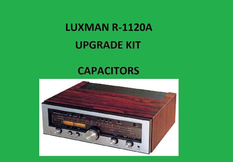 Stereo Receiver LUXMAN R-1120A Repair KIT - all capacitors