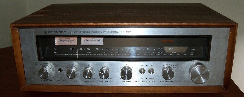 Kenwood KR-4070, 40W AM/FM Stereo Receiver Fully Serviced With Cabinet
