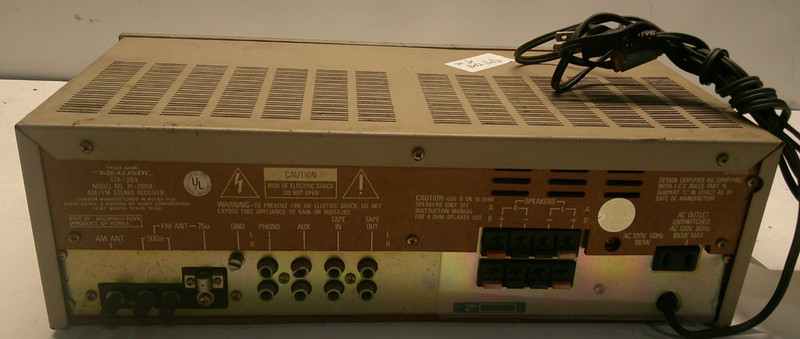 Vintage Silver face Realistic AM/FM Stereo Receiver STA-204 FOR PARTS ONLY gallery