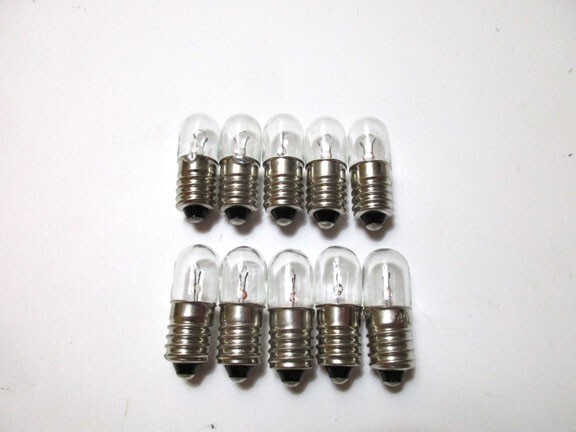 New (10) Sansui SCREW BASE 6.3V 250mA LAMPS 800 2000 2000A 3000 3000A 4000