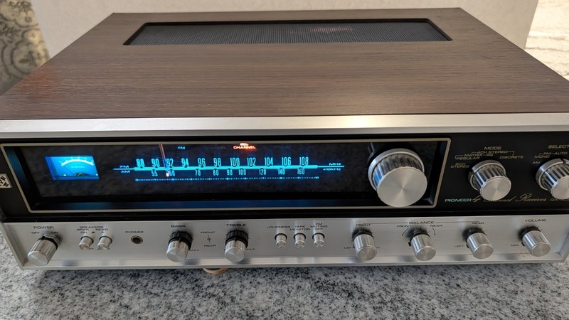Pioneer Receiver QX-4000 Recapped, new main speaker terminals, Silver Face. gallery
