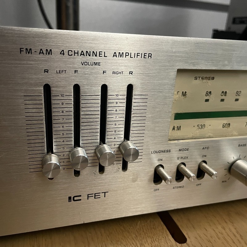 Panasonic 8 Tracks Stereo Receiver EQ tested working 4 channel amp mod. RE8420 gallery