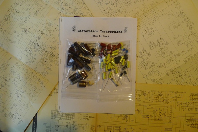 Fisher 80T tuner restoration recap repair service rebuild capacitor kit fix gallery