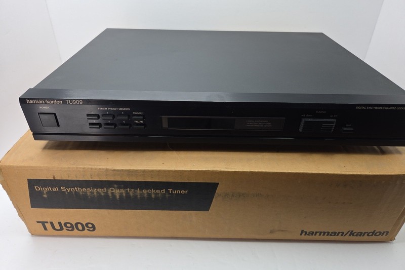 harman/kardon TU909 Digital Synthesized Quartz-Locked Tuner – Tested & Working