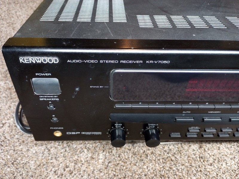 KENWOOD KR-V7050 AV Stereo Receiver Pro Logic 100W Tested NO REMOTE gallery
