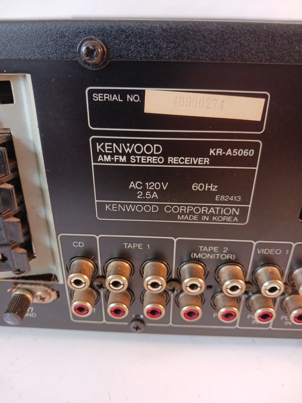 Vintage Kenwood KR-A5060 AM/FM Stereo Receiver Not Working See Description gallery