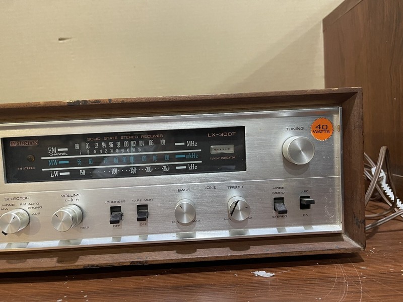 VINTAGE Pioneer LX-300T AM/FM STEREO RECEIVER AMPLIFIER NO POWER For Parts!!! gallery
