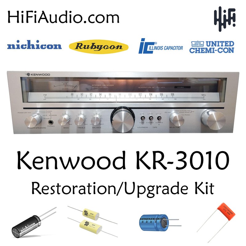 Kenwood KR-3010 rebuild restoration recap service kit repair filter capacitor
