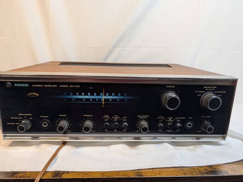 Vintage 1970s Pioneer Stereo Receiver SX-770*See Description*