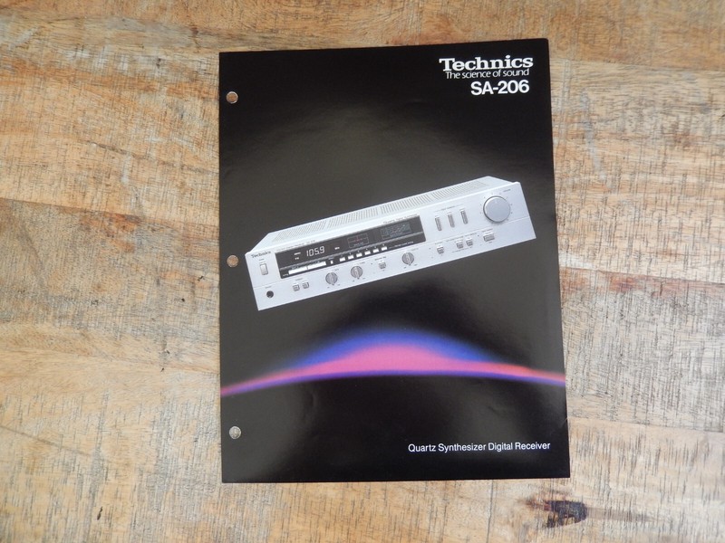 Original Technics SA-206 Receiver Dealer Brochure / Dealer Handout