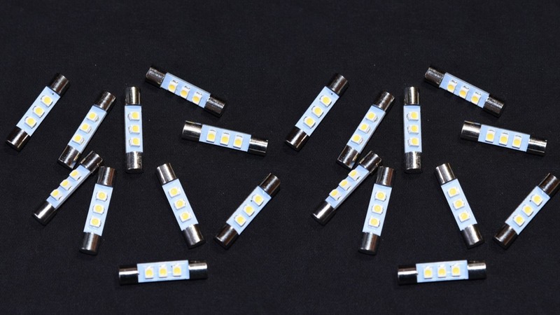 20 Cool White 8V Fuse Lamp LED Light Bulbs for Marantz Sansui Pioneer Kenwood