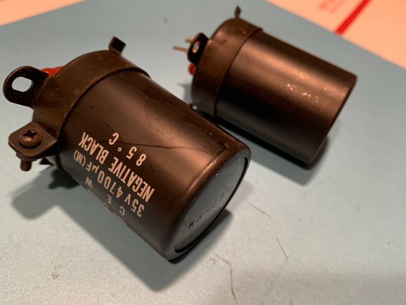 PIONEER SX-535 Stereo Receiver Parting Out Filter Capacitors (Pair) gallery