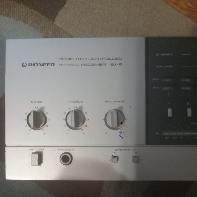 Vintage Working Pioneer SX-6 AM/FM Stereo Receiver Computer Controlled