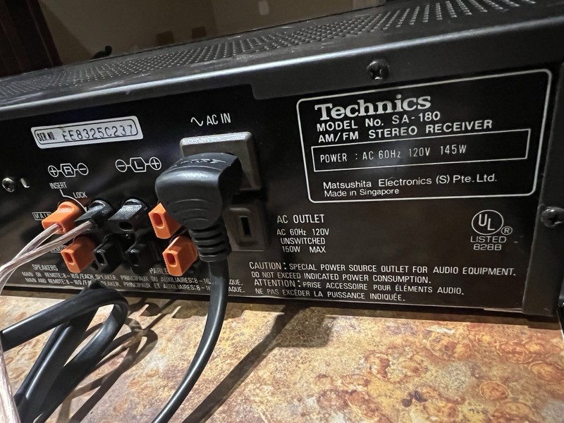 Vintage Technics SA-180 Stereo Receiver - Tested Great Condition - Am/FM CD Aux gallery