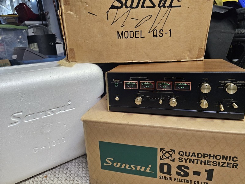 Original Box – Sansui QS-1 Quadraphonic 1973 Vintage 4 Channel Synthesizer