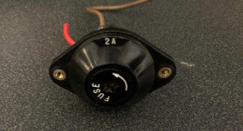 Pioneer SA-7100 QX-646 QX-4000 2 Amp Fuse Holder Assembly AKR-006