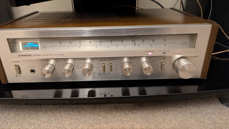 Vintage Pioneer SX-3400 AM/FM Receiver Early 1980s w/ Operating Instructions…