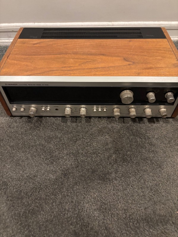 PIONEER QX-646 Vintage Wood Quad 4 Channel Receiver Tested See Video gallery