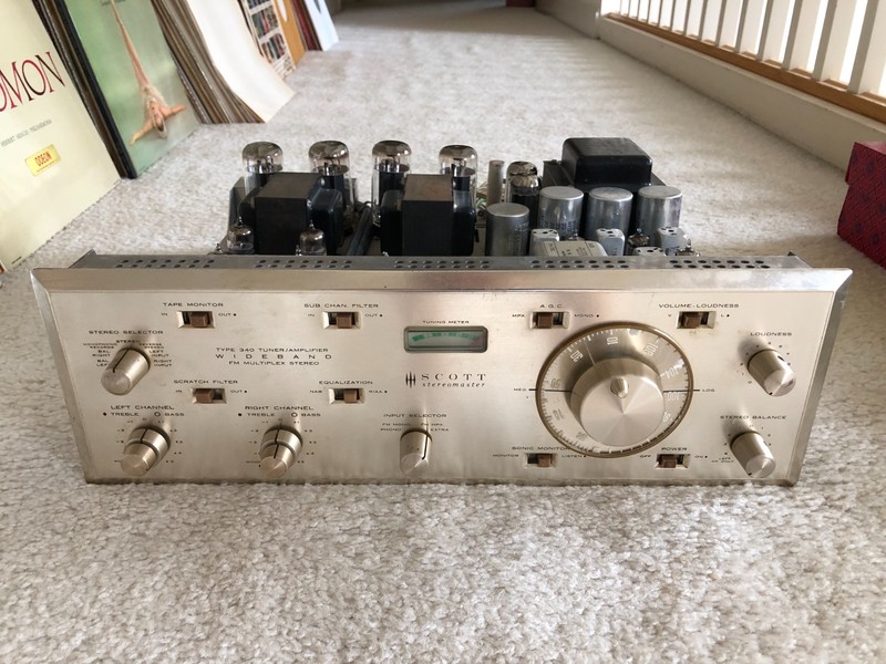 VINTAGE HH Scott Stereomaster 340 Tube Receiver