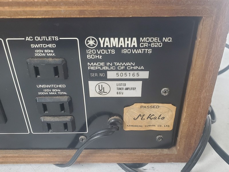 Vintage Yamaha CR-620 Natural Sound Wood Paneled Stereo Receiver Capacitor Issue gallery