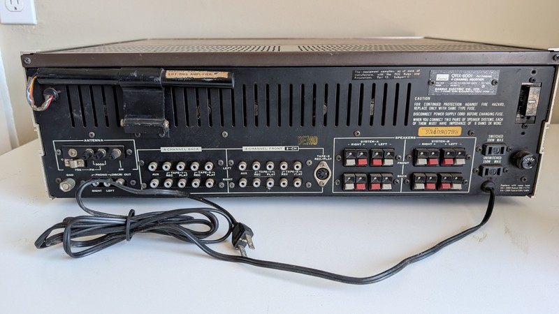 Sansui QRX-6001 4-CHANNEL Stereo Receiver - Tested - For Parts Or Repair - READ gallery