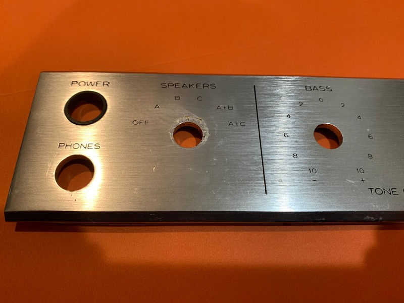 Kenwood KR-5200 Stereo Receiver Parting Out Faceplate