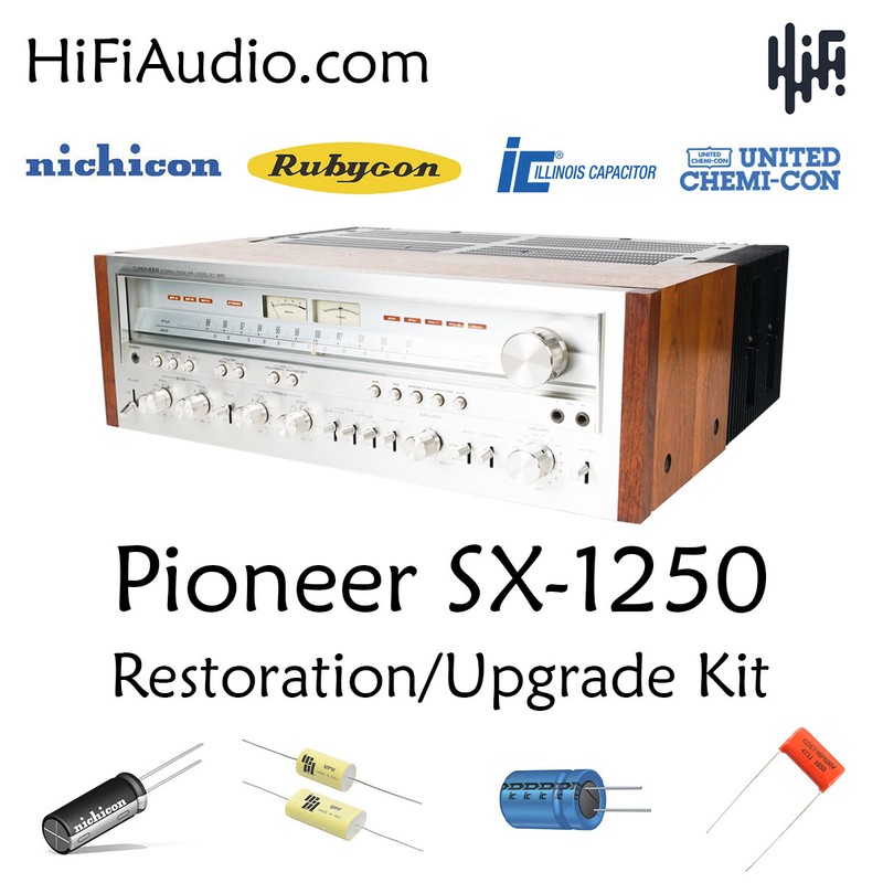 Pioneer SX-1250 rebuild restoration recap service kit repair filter capacitor