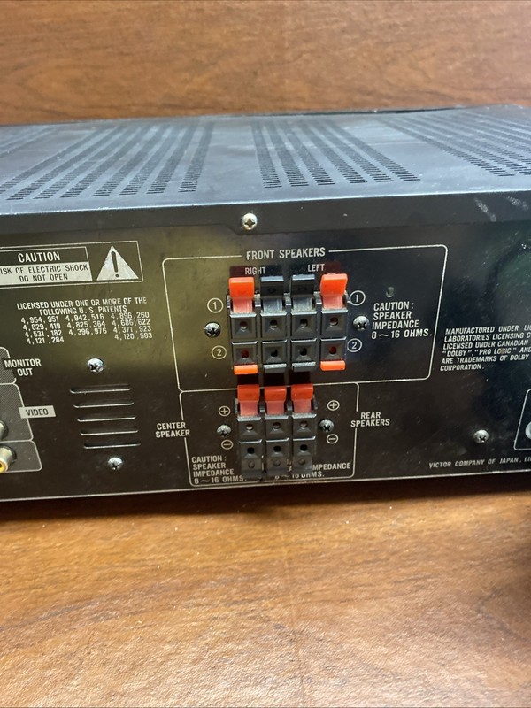 Vintage JVC RX-518V Stereo Receiver Turns On- For Parts- Untested gallery